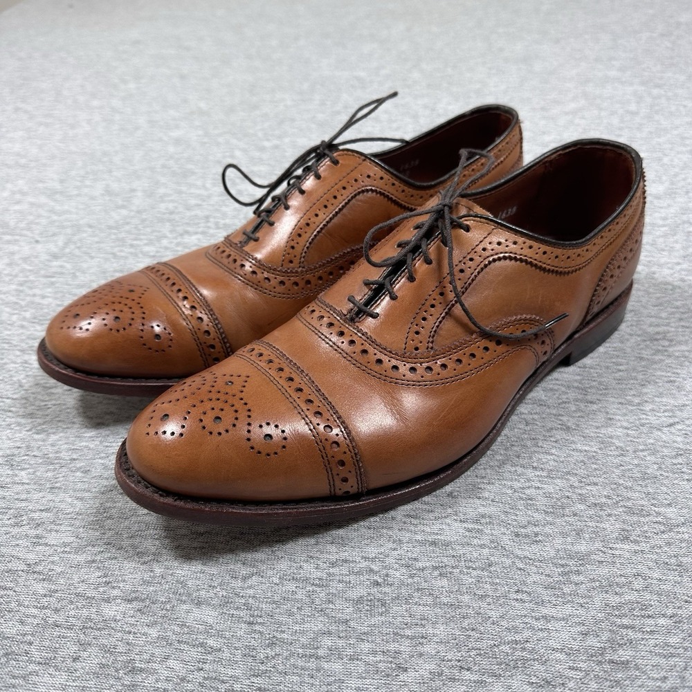 Allen Edmonds Strand Shoes Mens Size 10.5 D Cap Toe Oxfords Shoes Brown Dress
